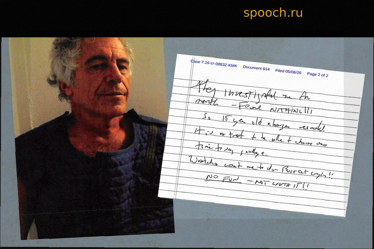 Что говорится в предполагаемом предсмертном письме Джеффри Эпштейна